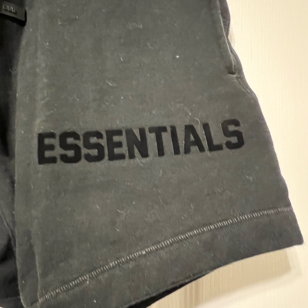 Essentials Black Drawstring Shorts - image 2